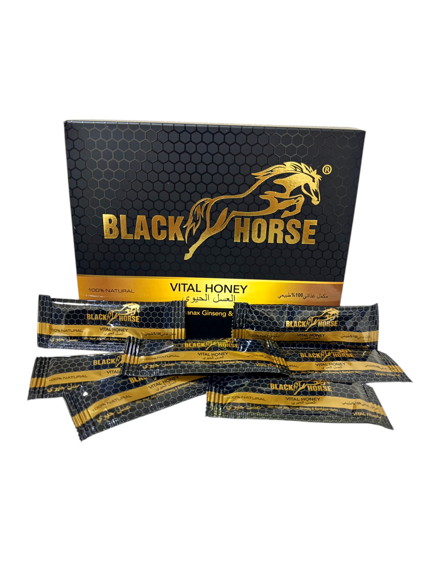 Black Horse Vital Honey Pack of 2 = 48 Sachets
